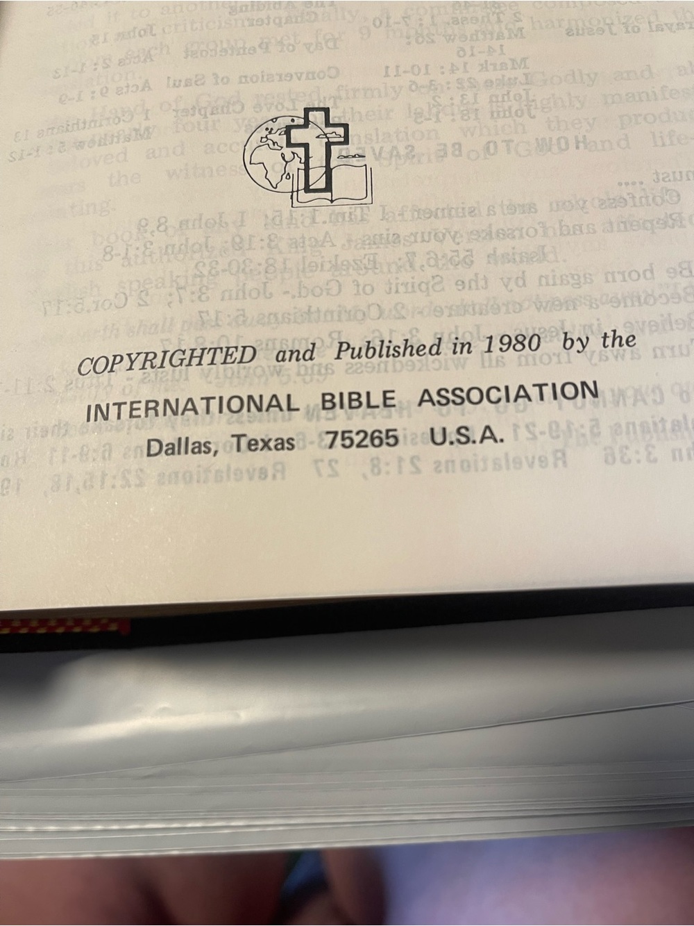 Holy BIble KJV Giant Print International Bible Association 1980 Leather - Picture 5 of 7